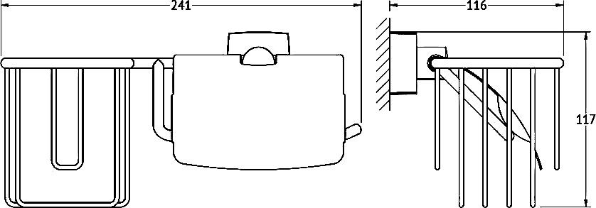Держатель туалетной бумаги FBS Esperado ESP 054 с держателем освежителя воздуха фото CULTO
