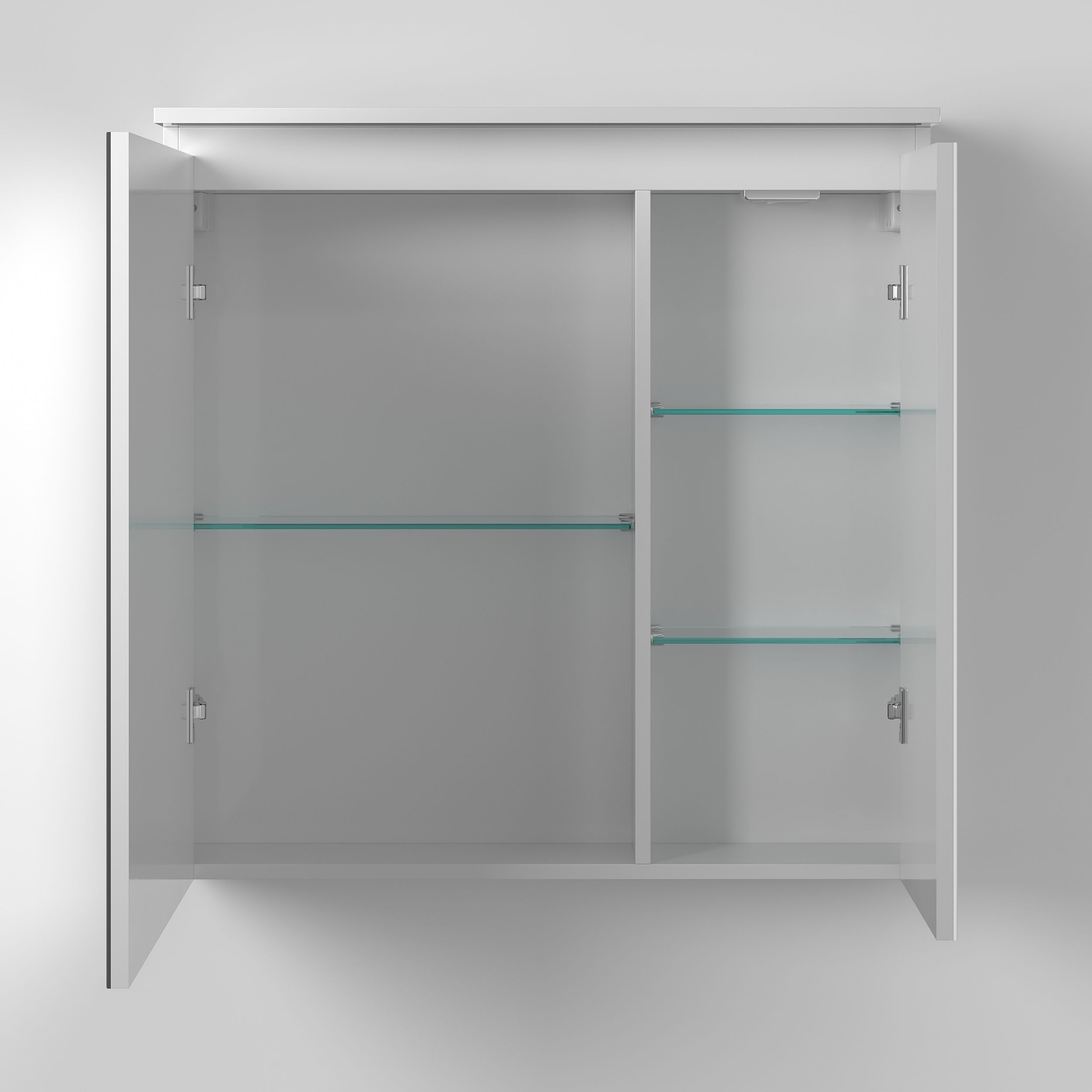 Зеркальный шкаф Briz Сити 80 см, белый глянец фото CULTO