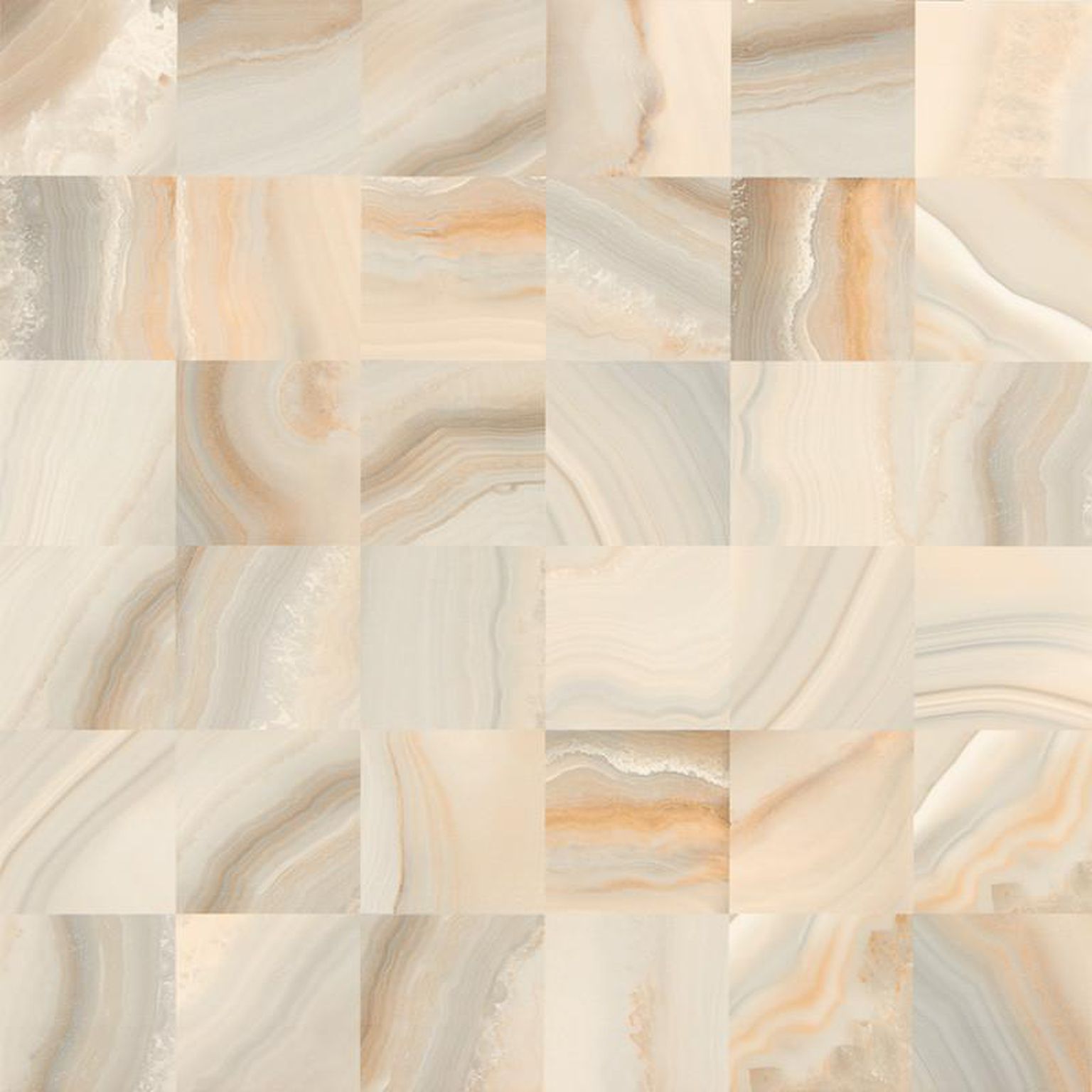 картинка Agatha 600x600 Floor Decor Bone Glossy от магазина CULTO