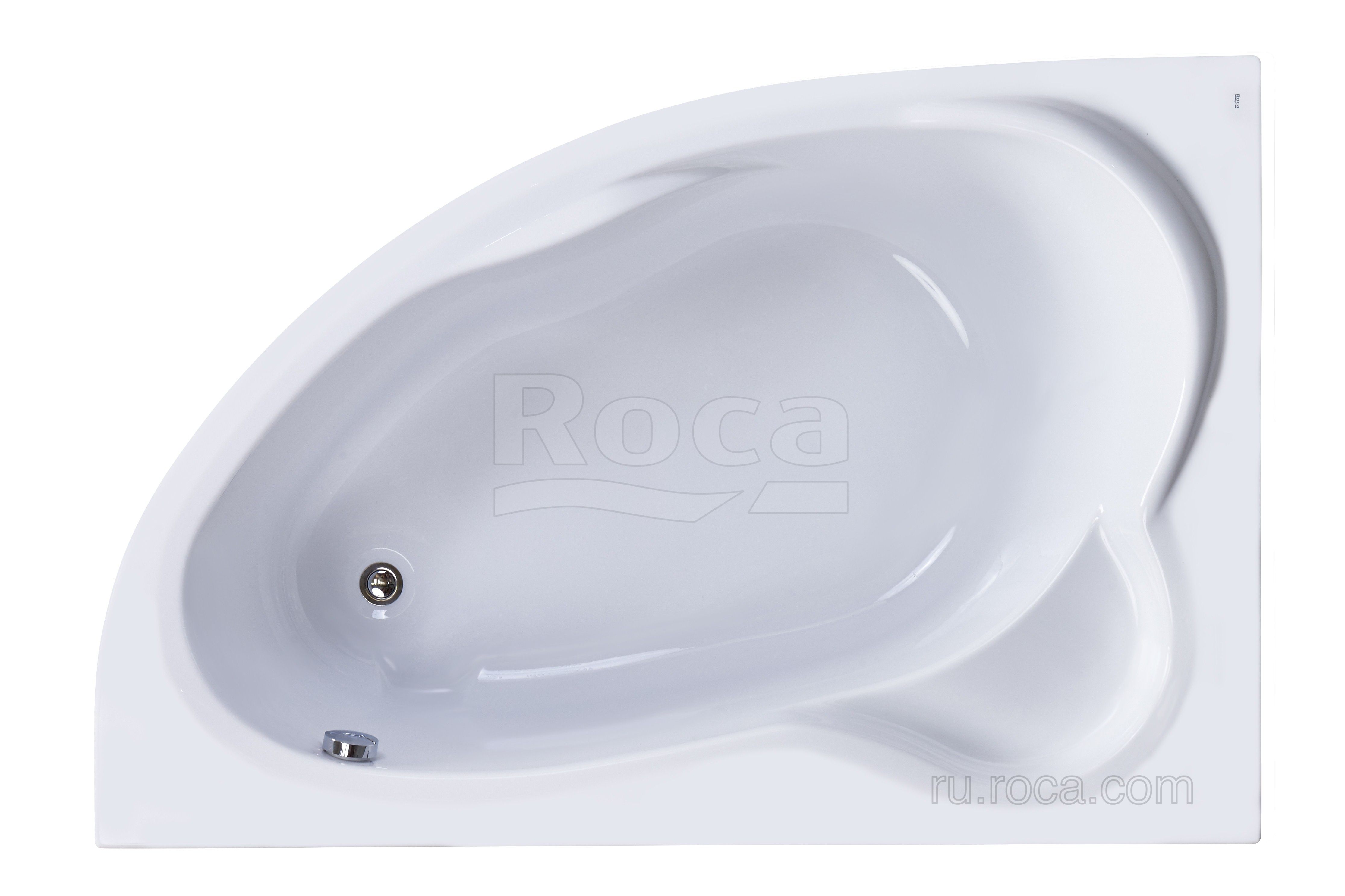 Ванна Roca Luna 170x115 асимметричная левая белая ZRU9302911