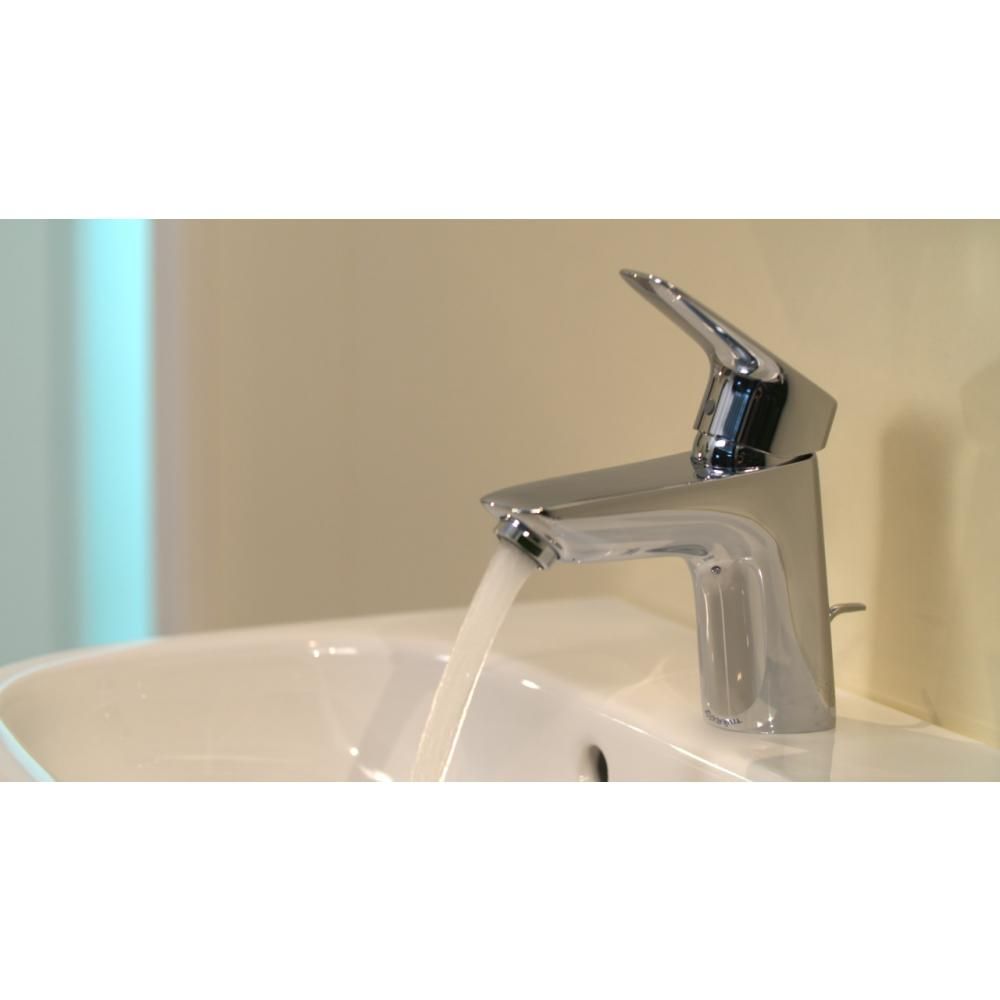 Смеситель hansgrohe Logis для раковины со сливным гарнитуром 71070000, хром Культо Смеситель hansgrohe Logis для раковины со сливным гарнитуром 71070000, хром в магазине Культо