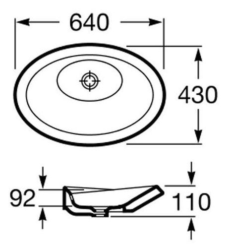 картинка Раковина Roca Urbi 32722B000 64 см от магазина сантехники CULTA