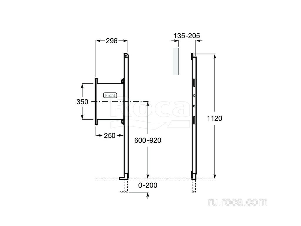 картинка Система инсталляции Roca рама для поручней Duplo 890090600 от магазина CULTO