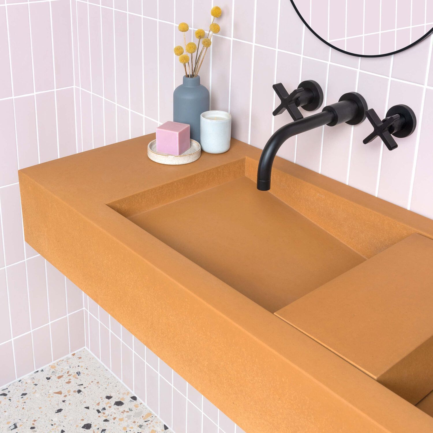 картинка Раковина подвесная/накладная MIO Infinity 120*35*10 RAL любой от магазина сантехники CULTA