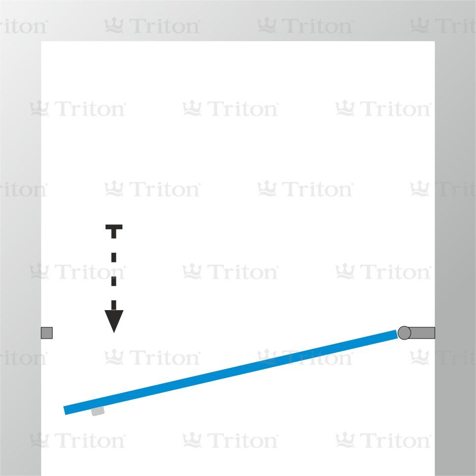 Душевая дверь Triton «Уно» 100*185 CULTO