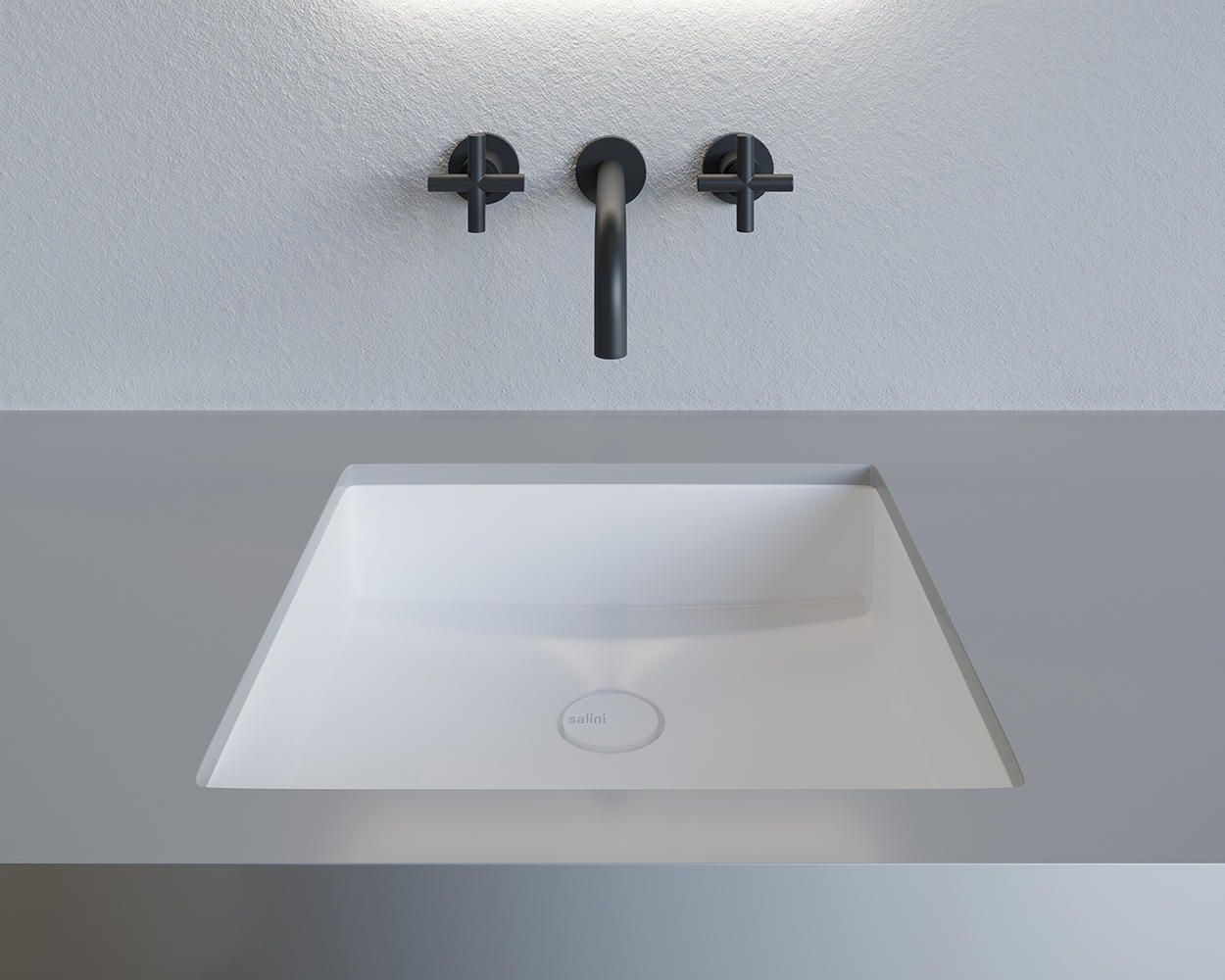 картинка Раковина полувстраиваемая MAREA 07. Матовая от магазина сантехники CULTA