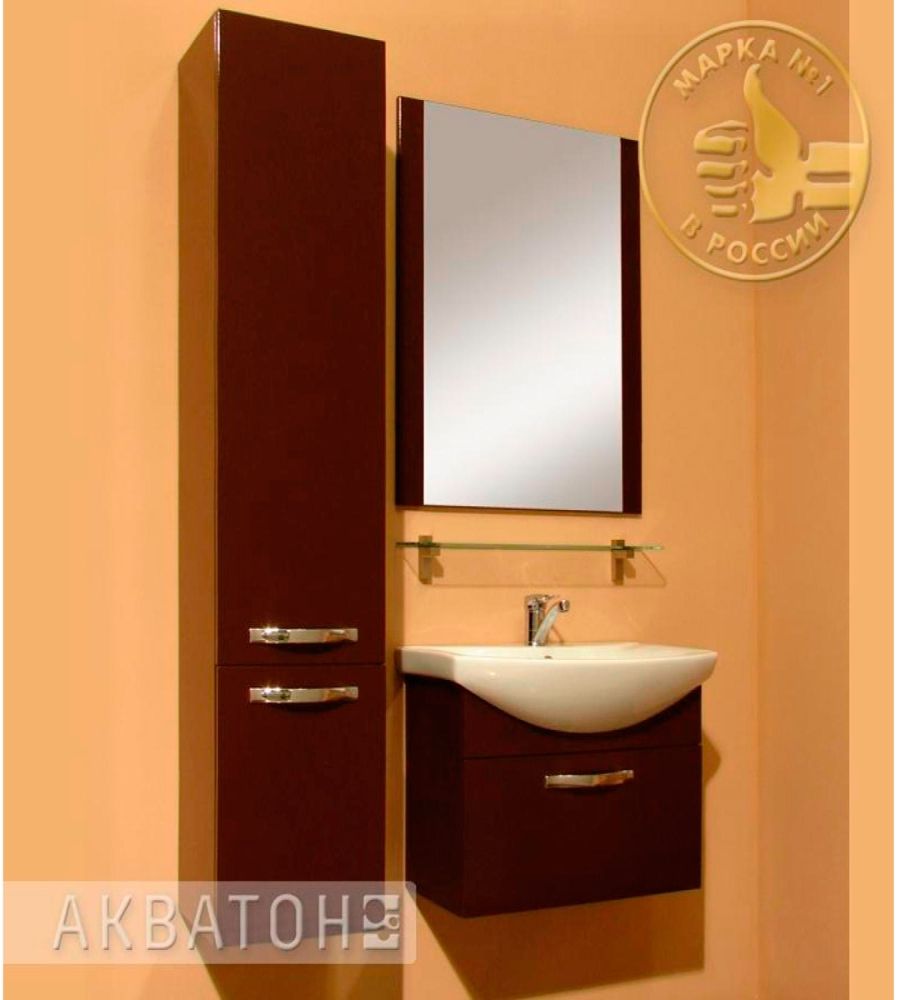 Зеркало AQUATON Ария 65 темно-коричневое фото CULTO
