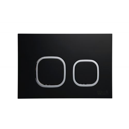 картинка Кнопка для инсталляции черная матовая WeltWasser AMBERG RD-BL от магазина CULTO