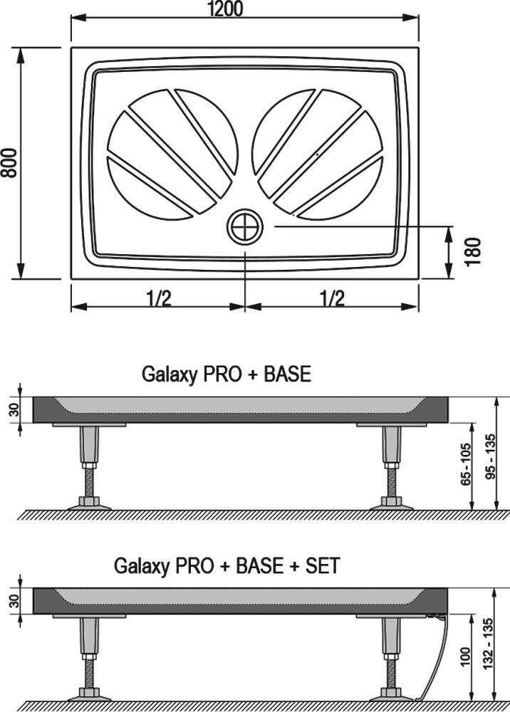 Поддон для душа Ravak Gigant Pro 120x80 CULTO