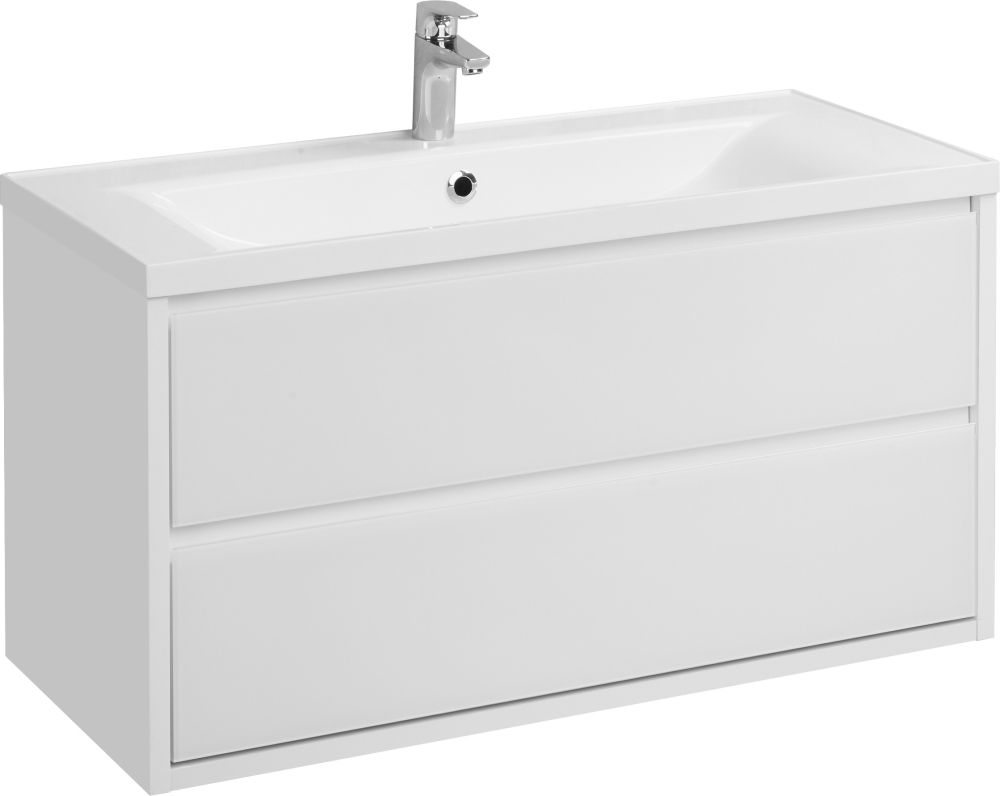 Мебель для ванной AQUATON Римини 100 белая фото CULTO
