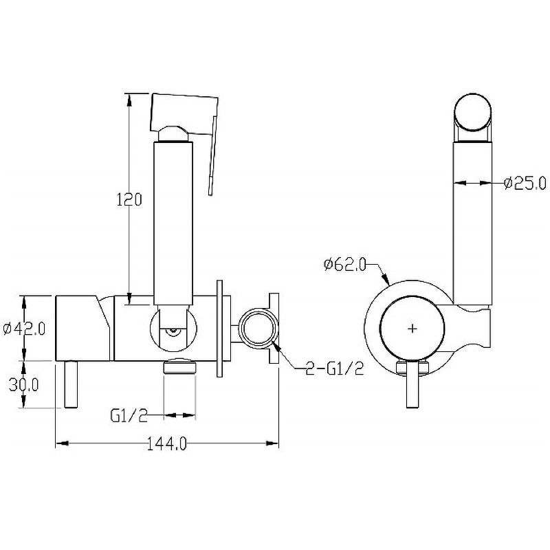 картинка Комплект 3 в 1 инсталляция Grohe RAPID + Унитаз подвесной GROSSMAN GR-4455GMS + кнопка GROHE Skate Cosmopolitan хром. С встраиваемым гигиеническим душем хром. от магазина CULTO