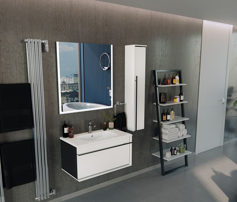 Мебель для ванной Roca Aneto 80 белая, черная фото CULTO