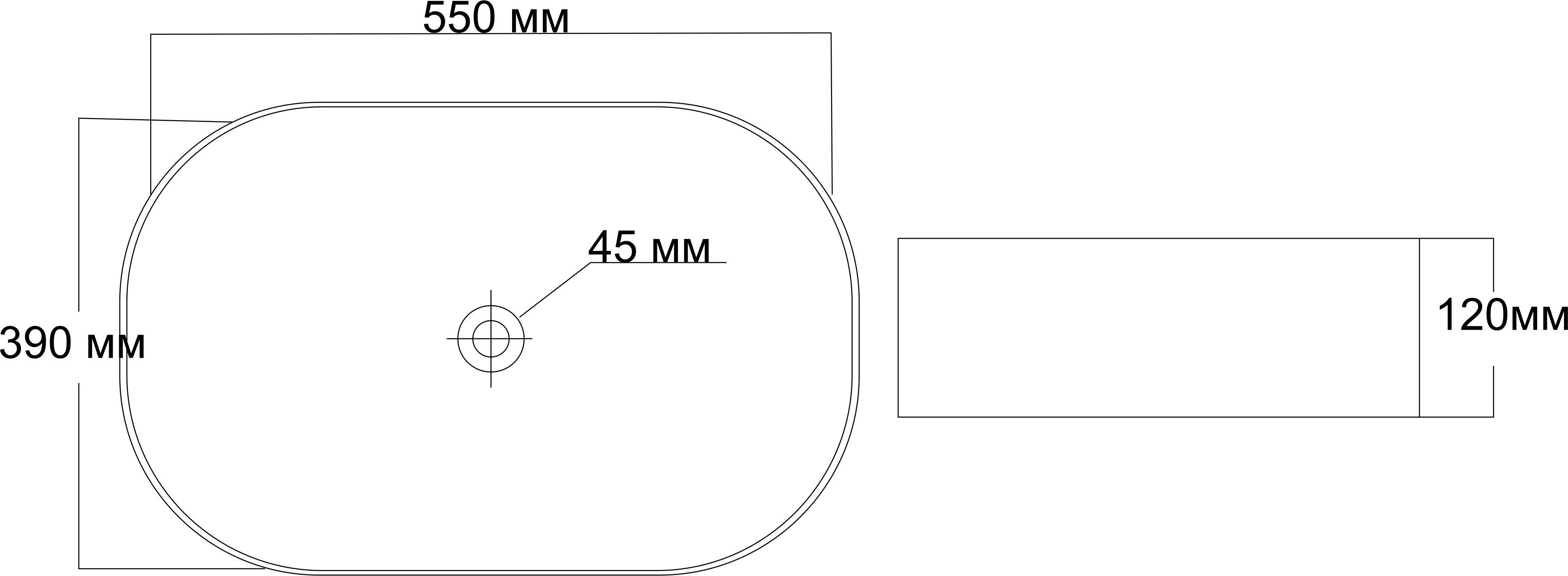 картинка Раковина накладная MIO Line 55*39*12 лосось, RAL3022 от магазина сантехники CULTA
