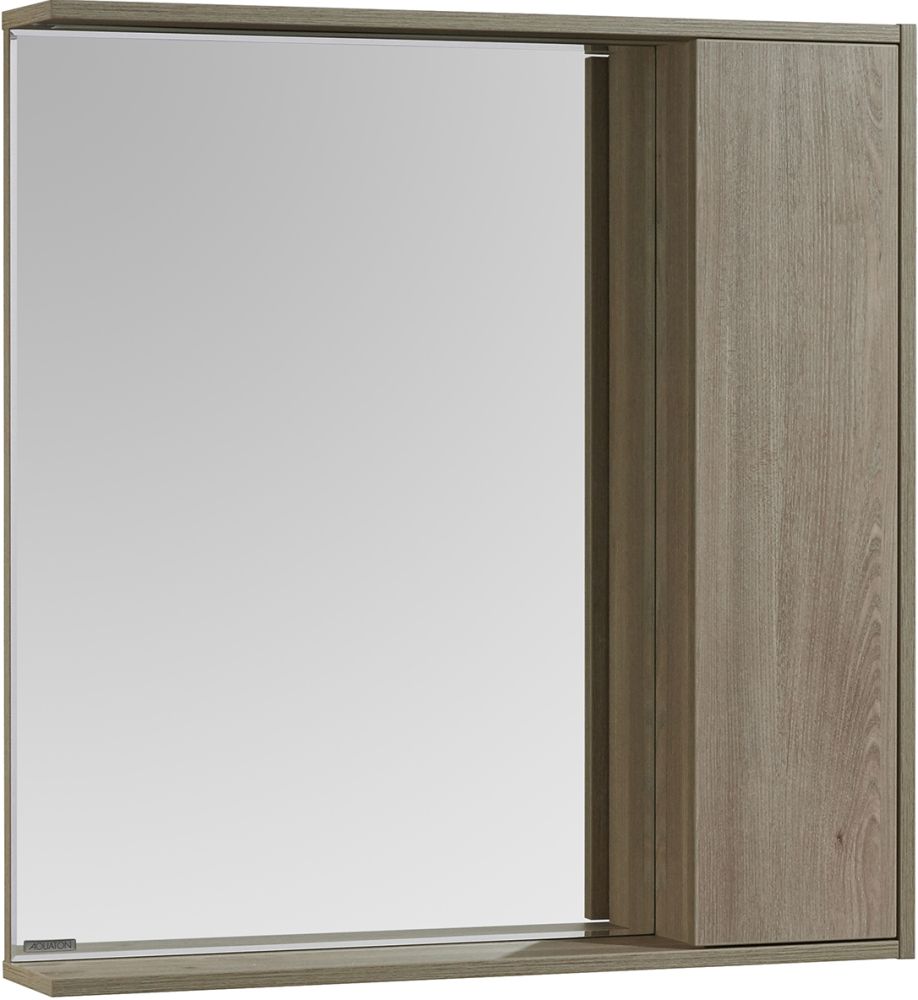 Зеркало-шкаф AQUATON Стоун 80 сосна арлингтон, с подсветкой фото CULTO