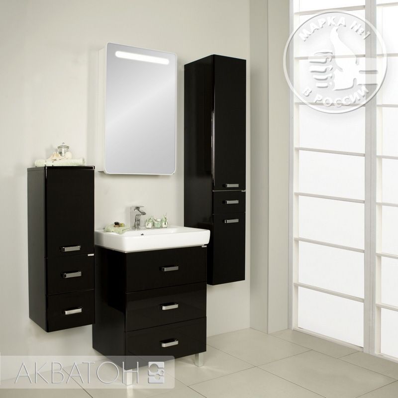 Мебель для ванной AQUATON Америна М 60 черная фото CULTO