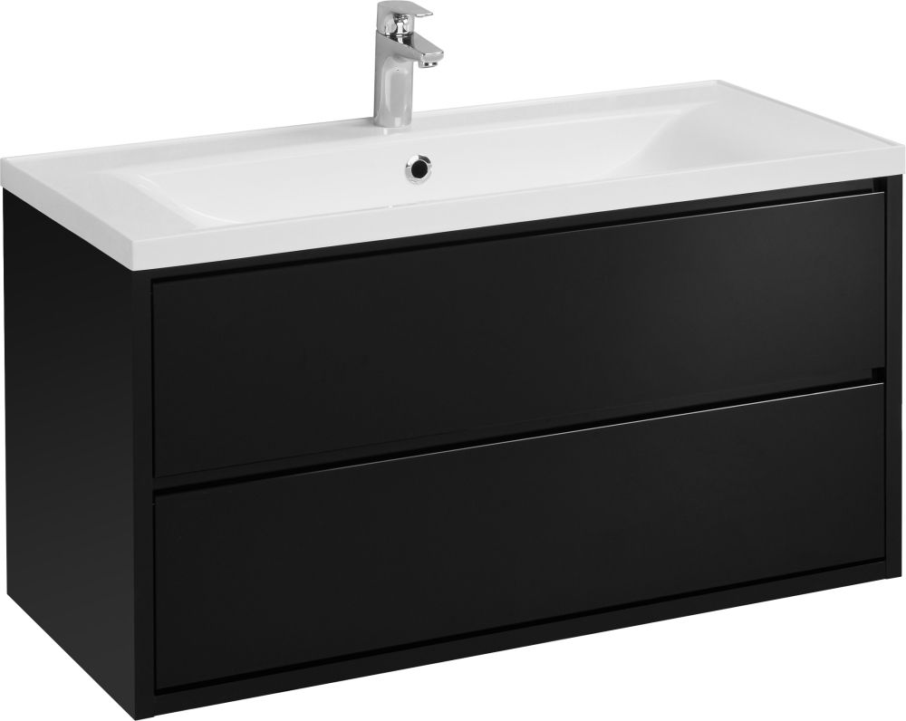 Мебель для ванной AQUATON Римини New 100 черная фото CULTO