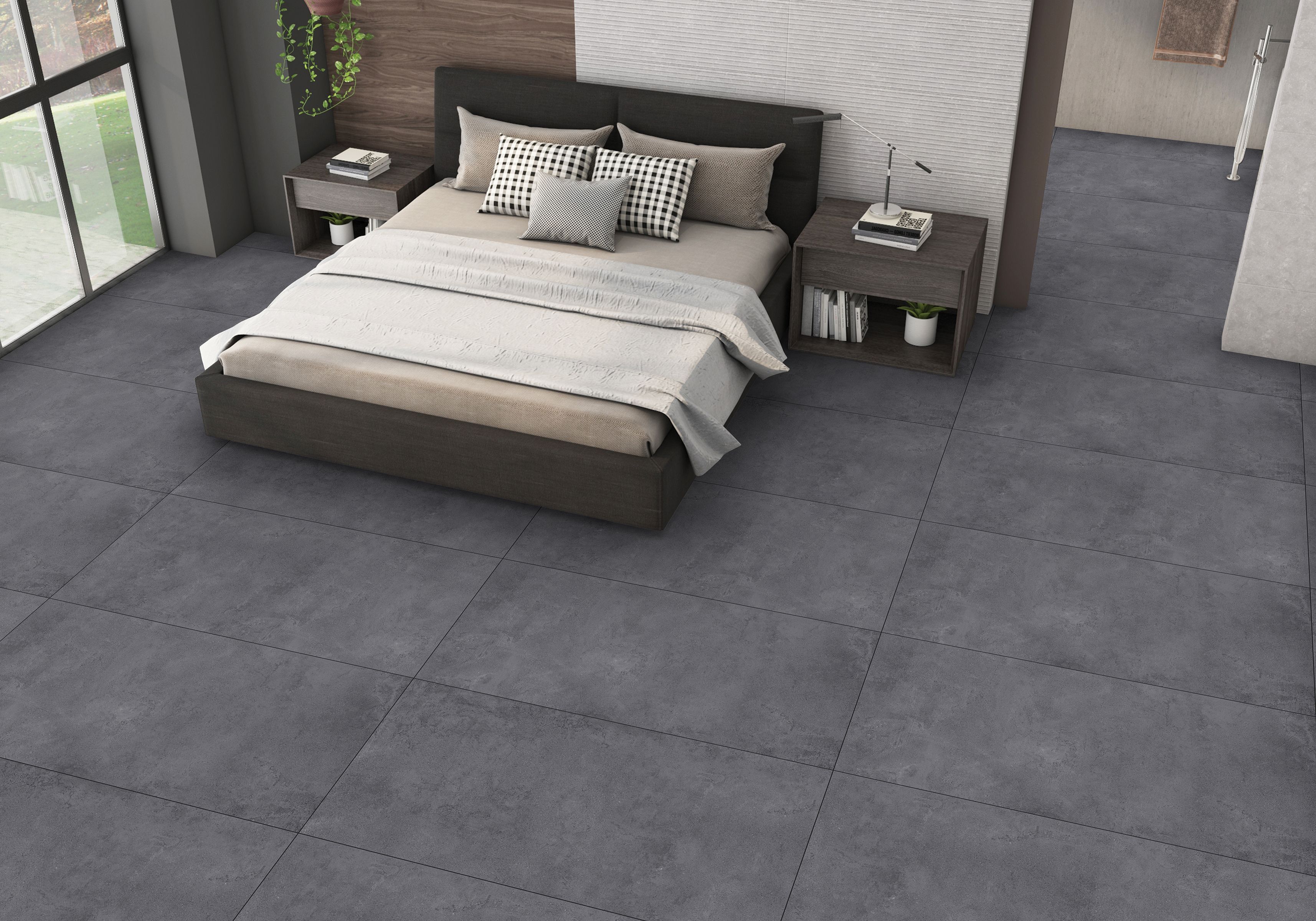 картинка Керамический гранит Zett Black  60*120см*9мм матовый от магазина CULTO