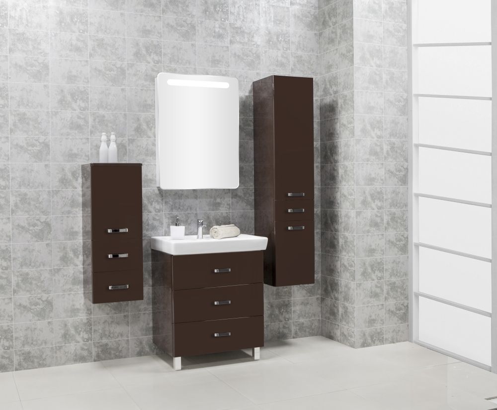 Мебель для ванной AQUATON Америна М 70 темно-коричневая фото CULTO