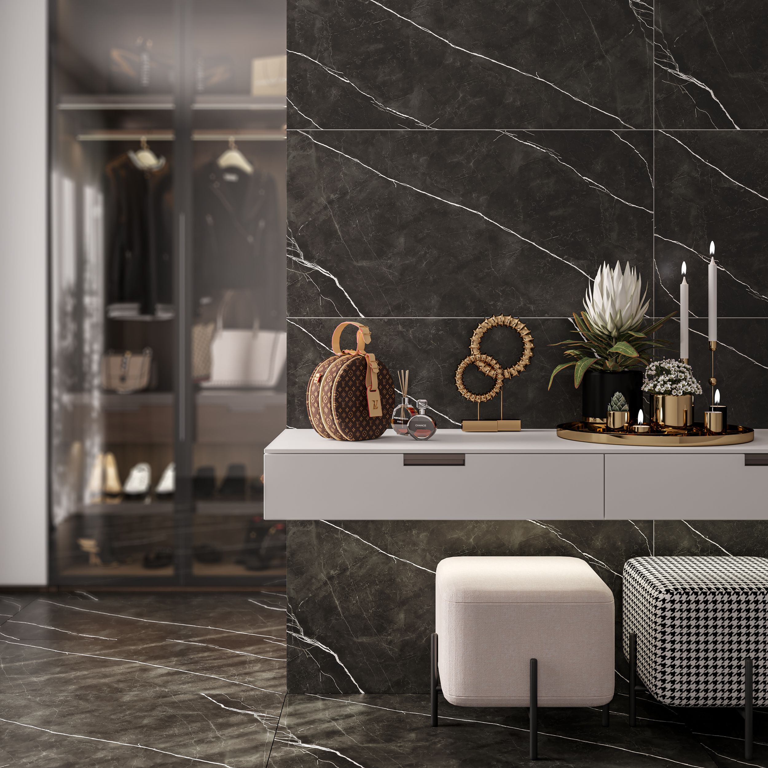 картинка Керамогранит CULTO DARK MARBLE 60*120 матовый, упаковка 1,44м2 от магазина CULTO