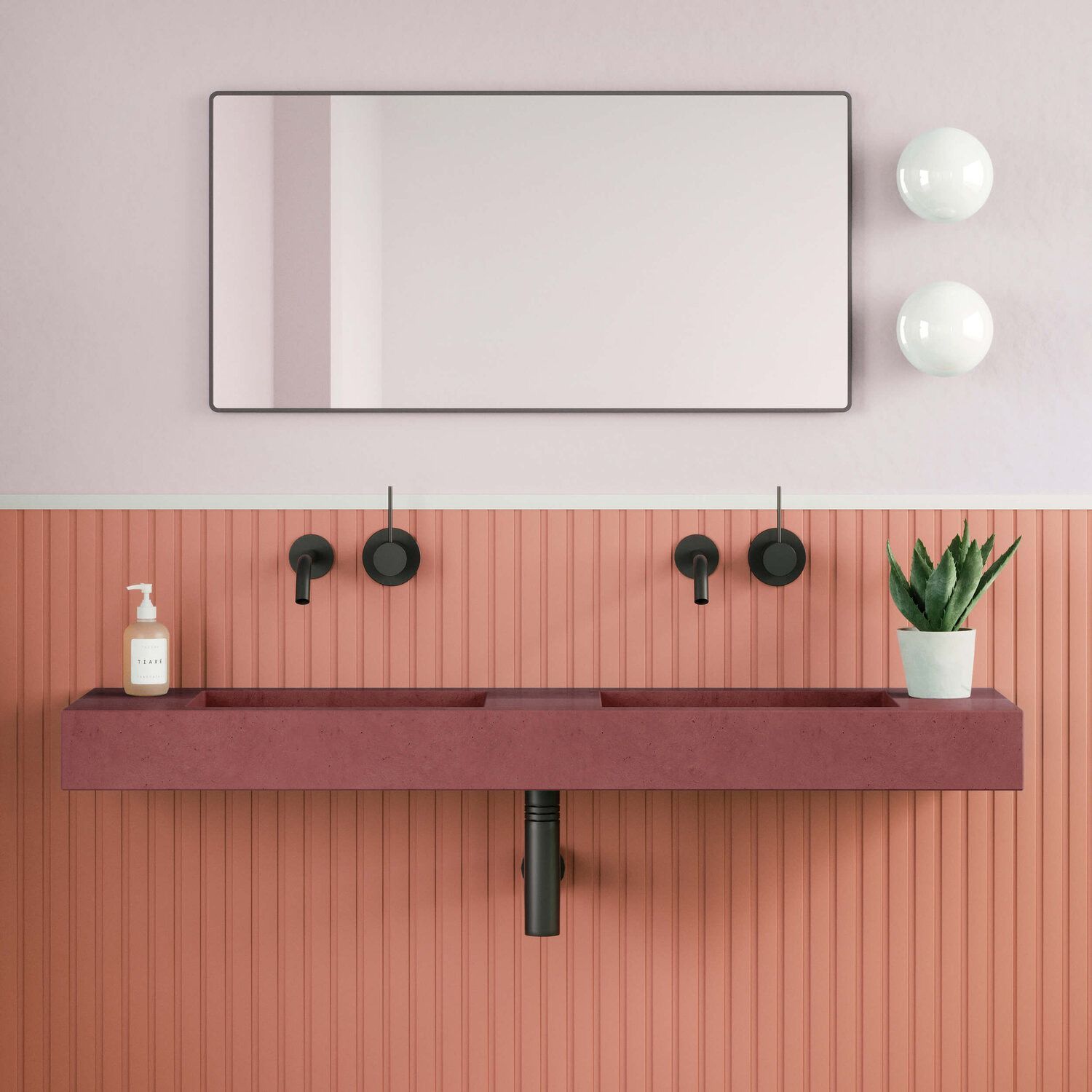 картинка Раковина подвесная/накладная MIO Infinity 120*35*10 RAL любой от магазина сантехники CULTA