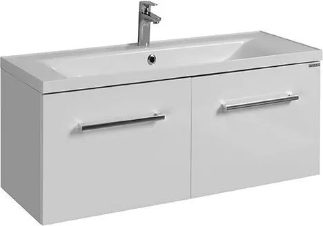 Тумба с раковиной AQUATON Мадрид 100 белая с 2 ящиками фото CULTO