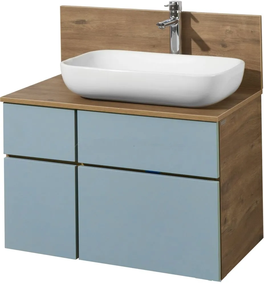 Мебель для ванной AQUATON Мишель 80 дуб рустикальный/фьорд фото CULTO