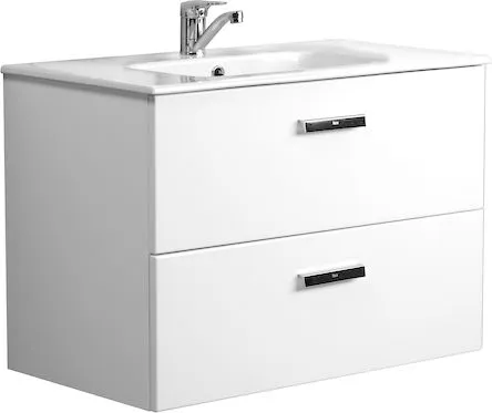 Тумба с раковиной Roca Victoria Nord 80 белая фото CULTO