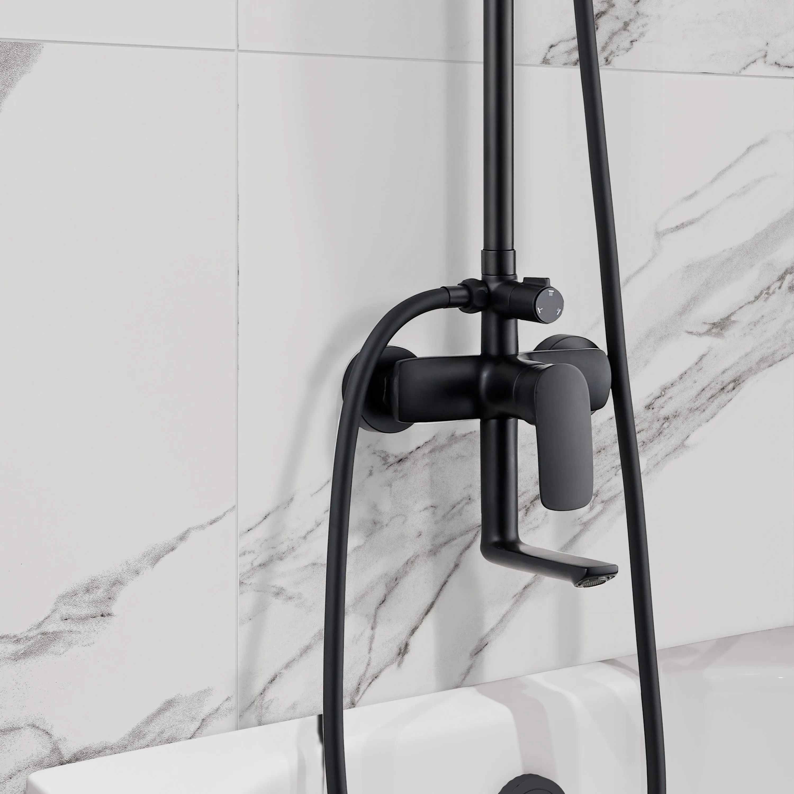 Душевая система Culto НОКС БЛЭК (NOKS BLACK) SS01NSB в магазине Культо