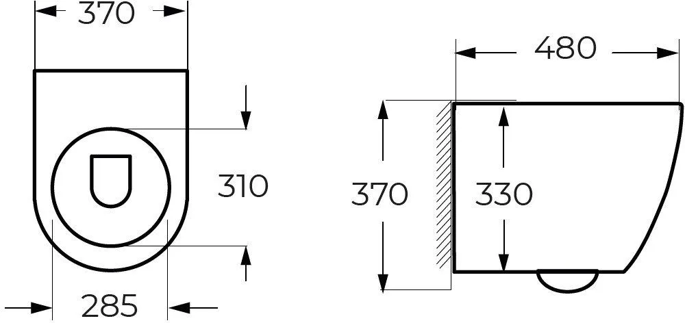 картинка Подвесной унитаз Milleau Ness M0201WH премиум класса