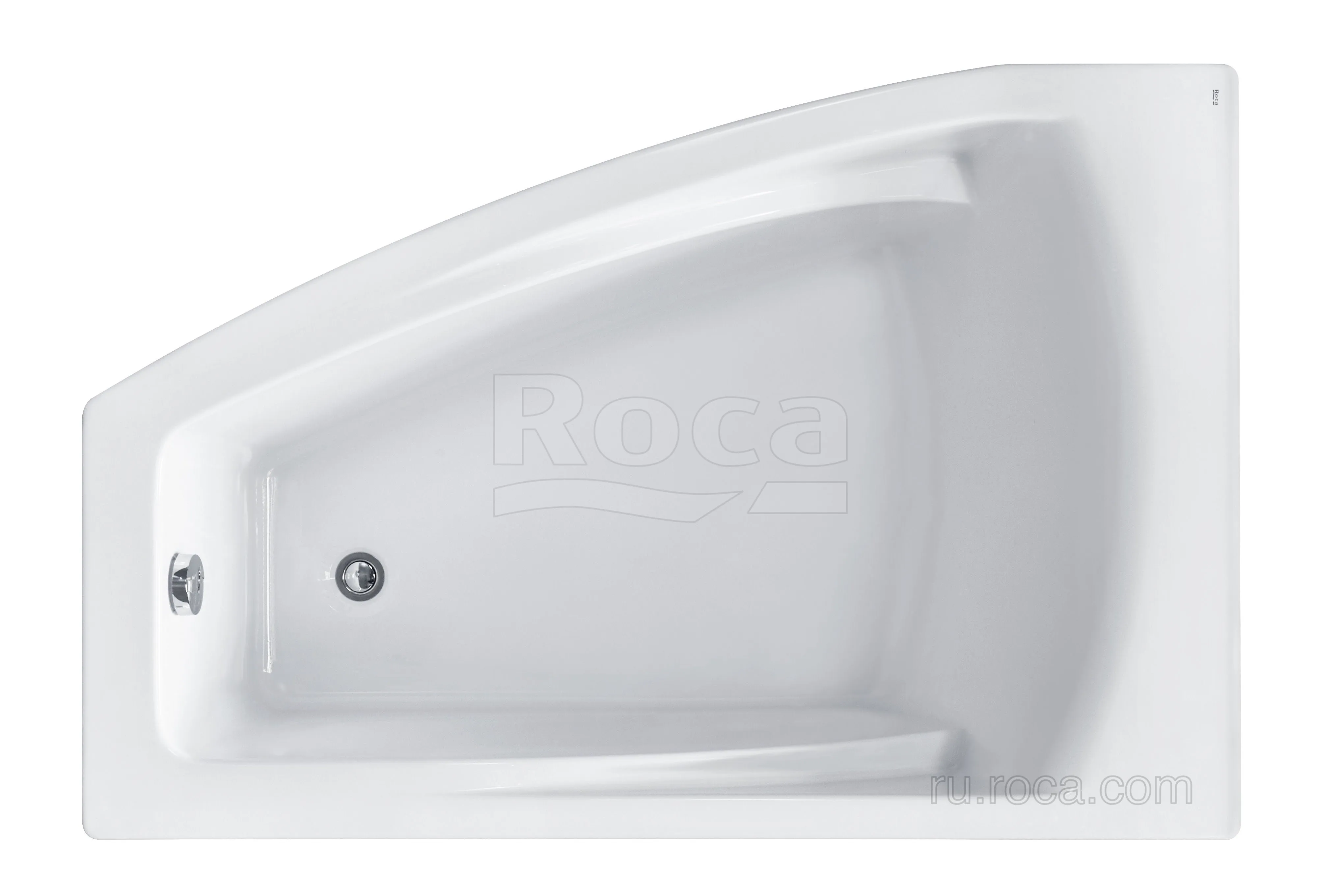 Ванна Roca Hall Angular 150х100 асимметричная правая белая ZRU9302865