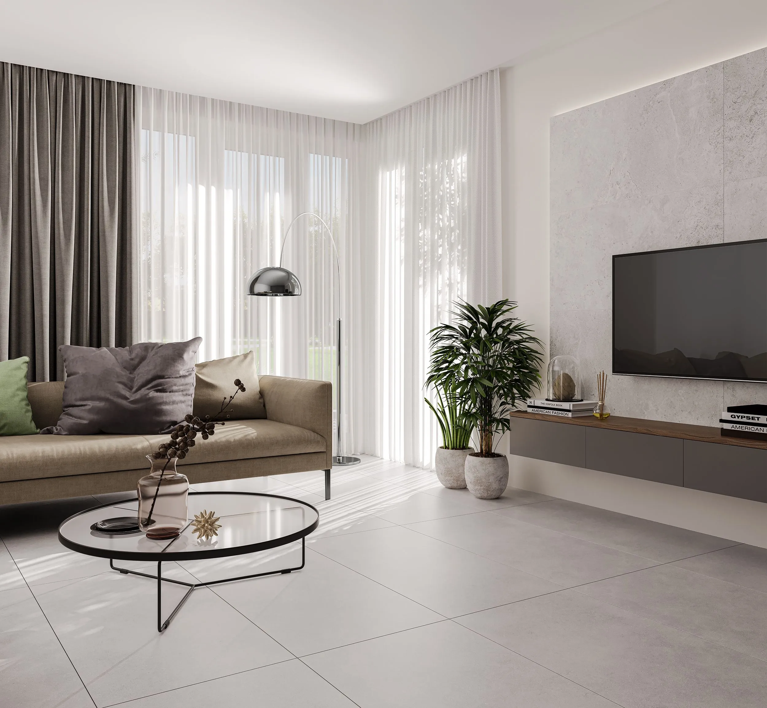 картинка Керамогранит CULTO КОНЦЕРТ ПЬЮР (CONCERTE PURE) 60*120 матовый, упаковка 1,44м2 от магазина CULTO