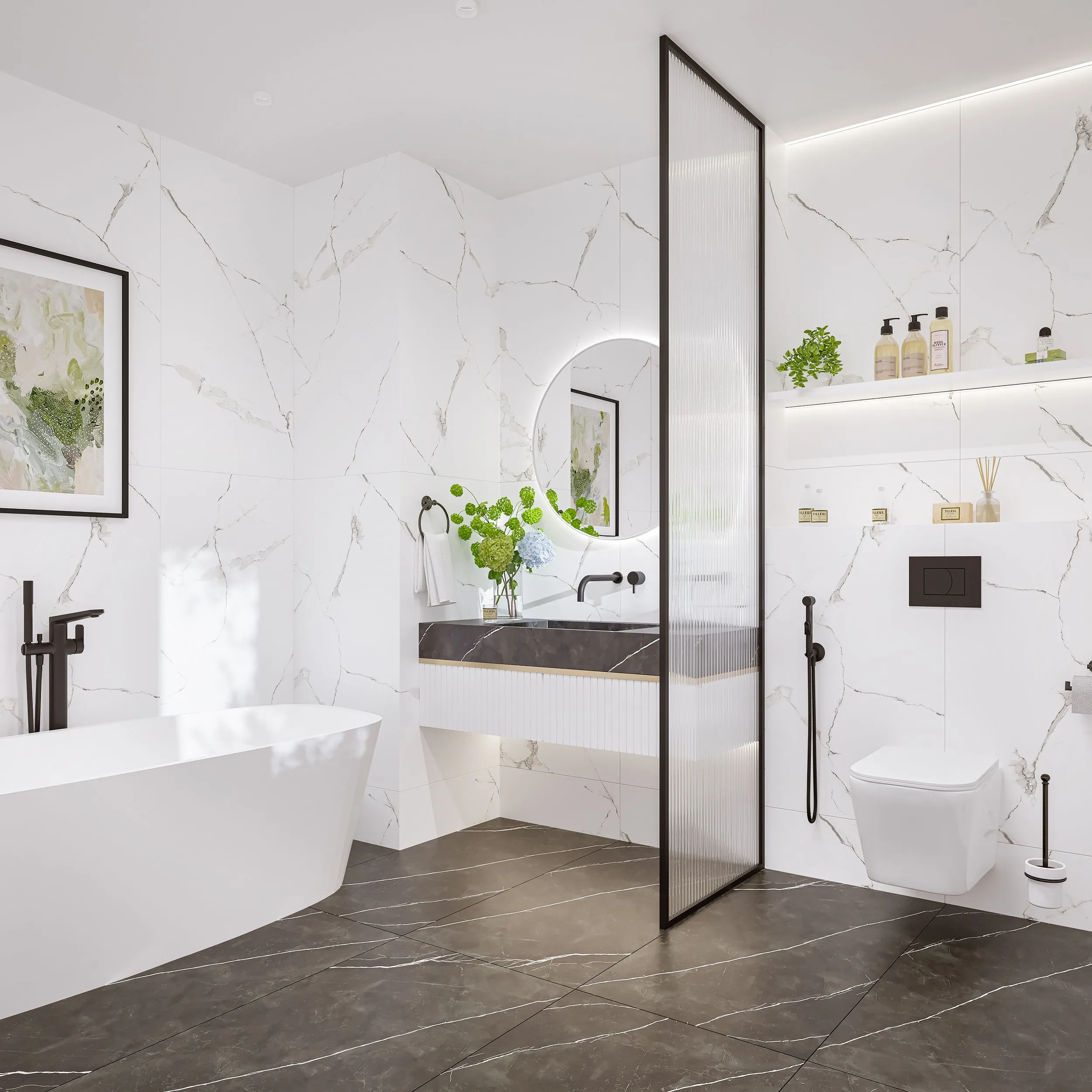 картинка Керамогранит CULTO WHITE MARBLE 60*120 матовый, упаковка 1,44м2 от магазина CULTO