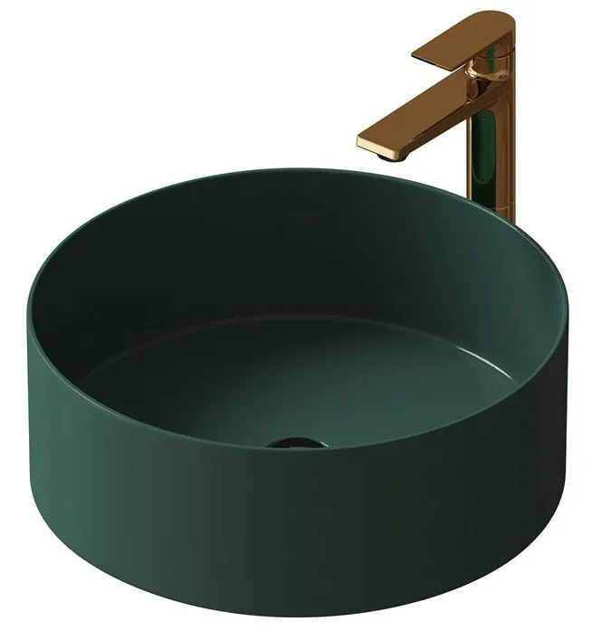 картинка Накладная раковина  Grossman GR-3013OLM 40 * 40  зеленая от магазина сантехники CULTA