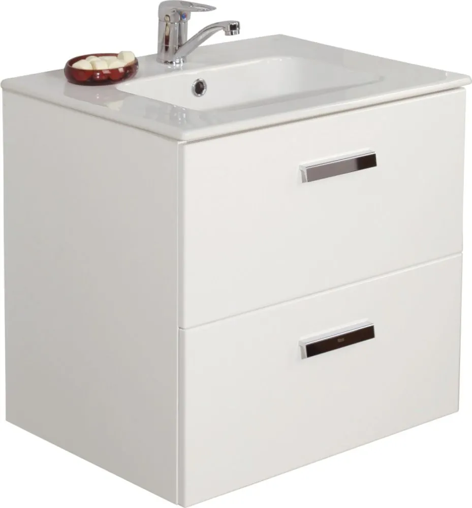 Тумба с раковиной Roca Victoria Nord 60 белая фото CULTO