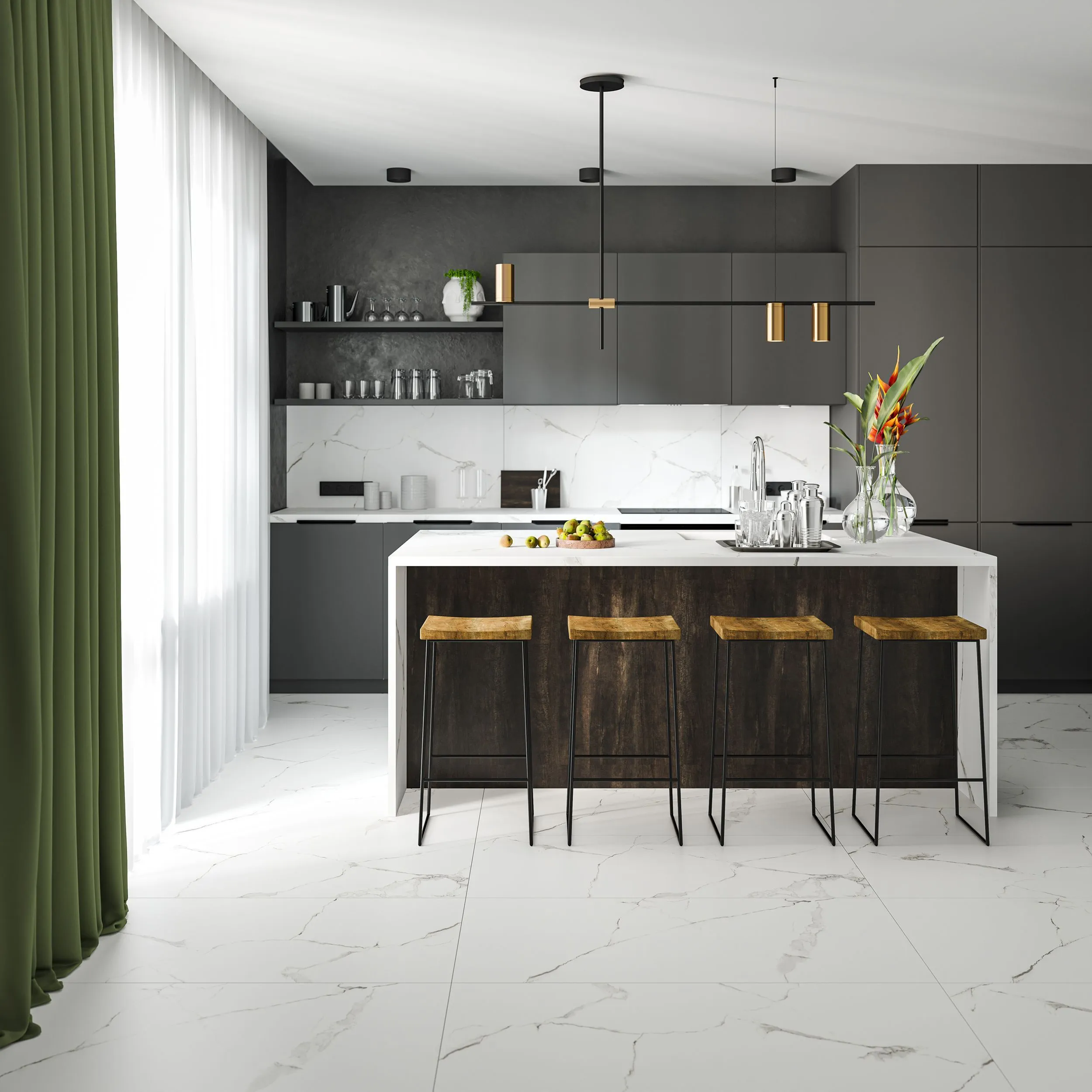 картинка Керамогранит CULTO WHITE MARBLE 60*120 матовый, упаковка 1,44м2 от магазина CULTO