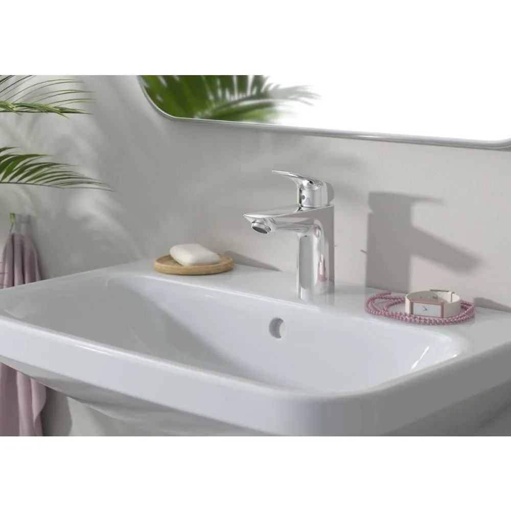 Смеситель hansgrohe Logis для раковины со средним изливом и сливным гарнитуром 71100000, хром в магазине Культо