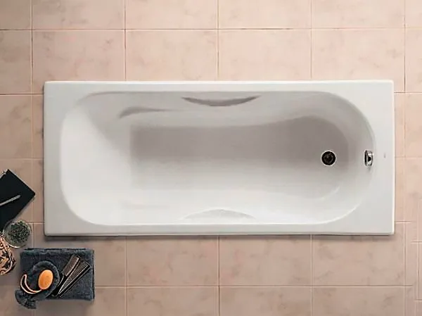 Чугунная ванна Roca Malibu 231060000 160x75 см, с антискользящим покрытием + смеситель для ванны с душем
