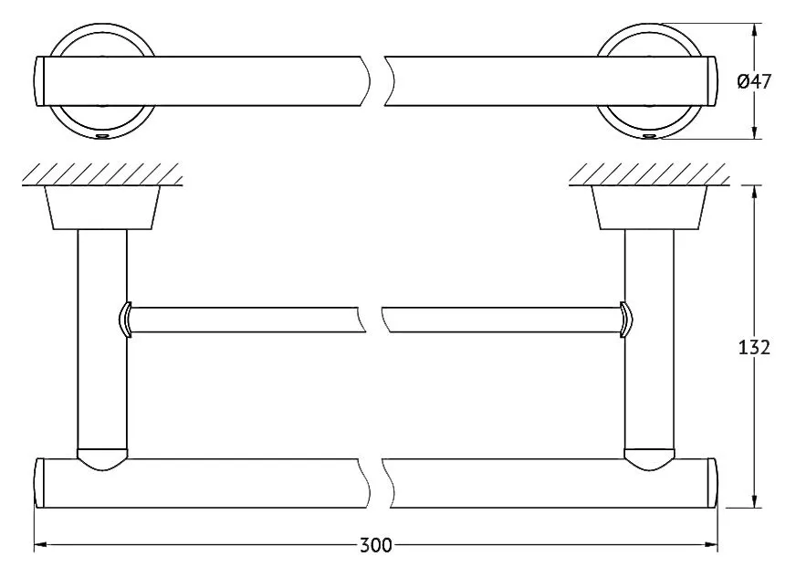 Полотенцедержатель FBS Vizovice VIZ 034 30 см фото CULTO