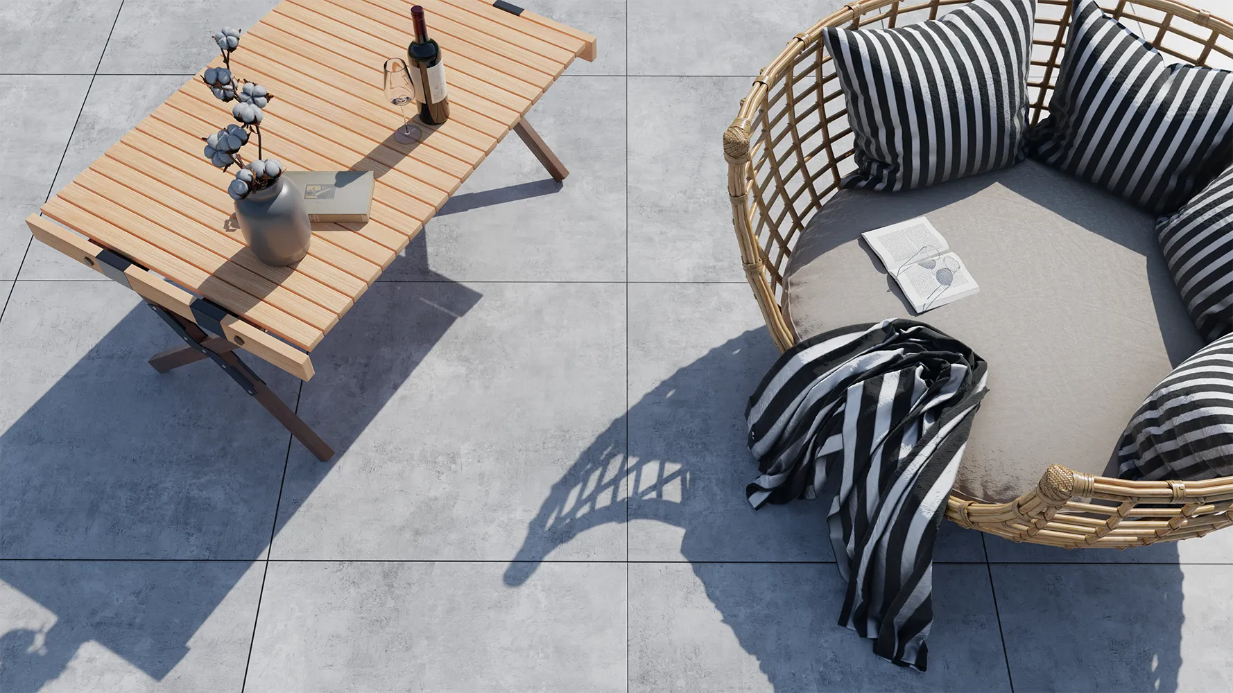 картинка Керамогранит CULTO ЦЕМЕНТО ЛАЙТ (CEMENTO LIGHT) 60*60 матовый, упаковка 1,44м2 от магазина CULTO