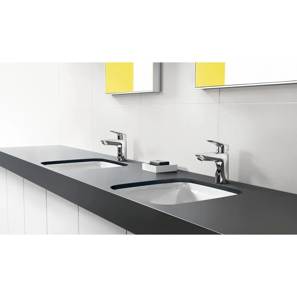 Смеситель hansgrohe Logis для раковины со средним изливом и сливным гарнитуром 71100000, хром в магазине Культо