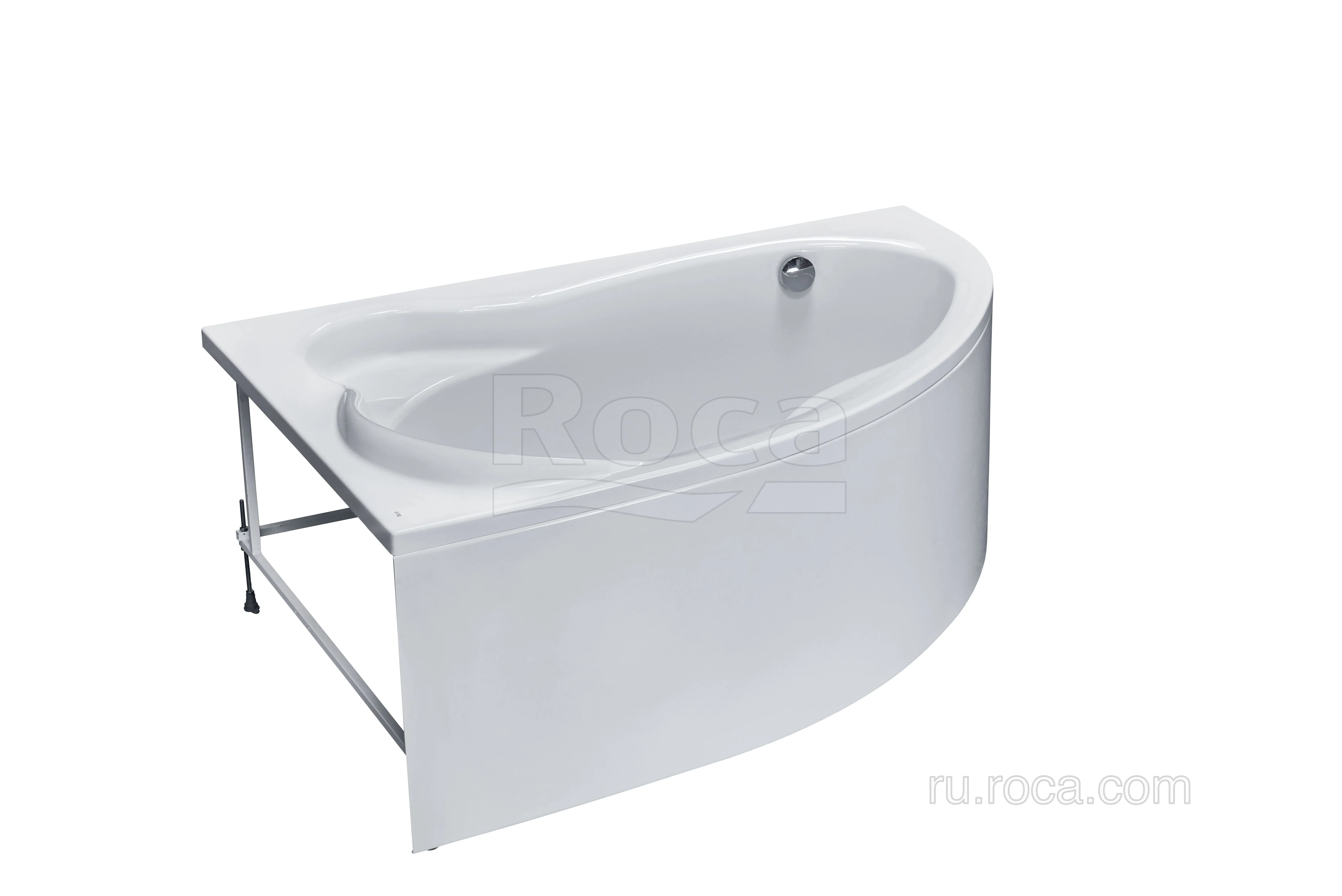 Ванна Roca Luna 170x115 асимметричная левая белая ZRU9302911