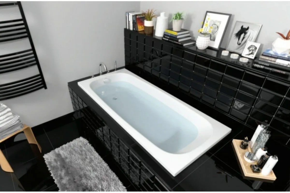 Акриловая ванна Nelu 180*10 с каркасом