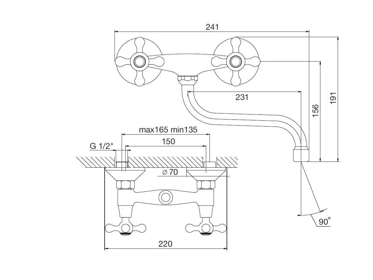 Смеситель для кухни MITTE OLDIE в магазине Культо