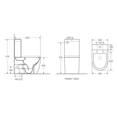 картинка Унитаз компакт белый глянец WeltWasser MERZBACH 001 GL-WT премиум класса