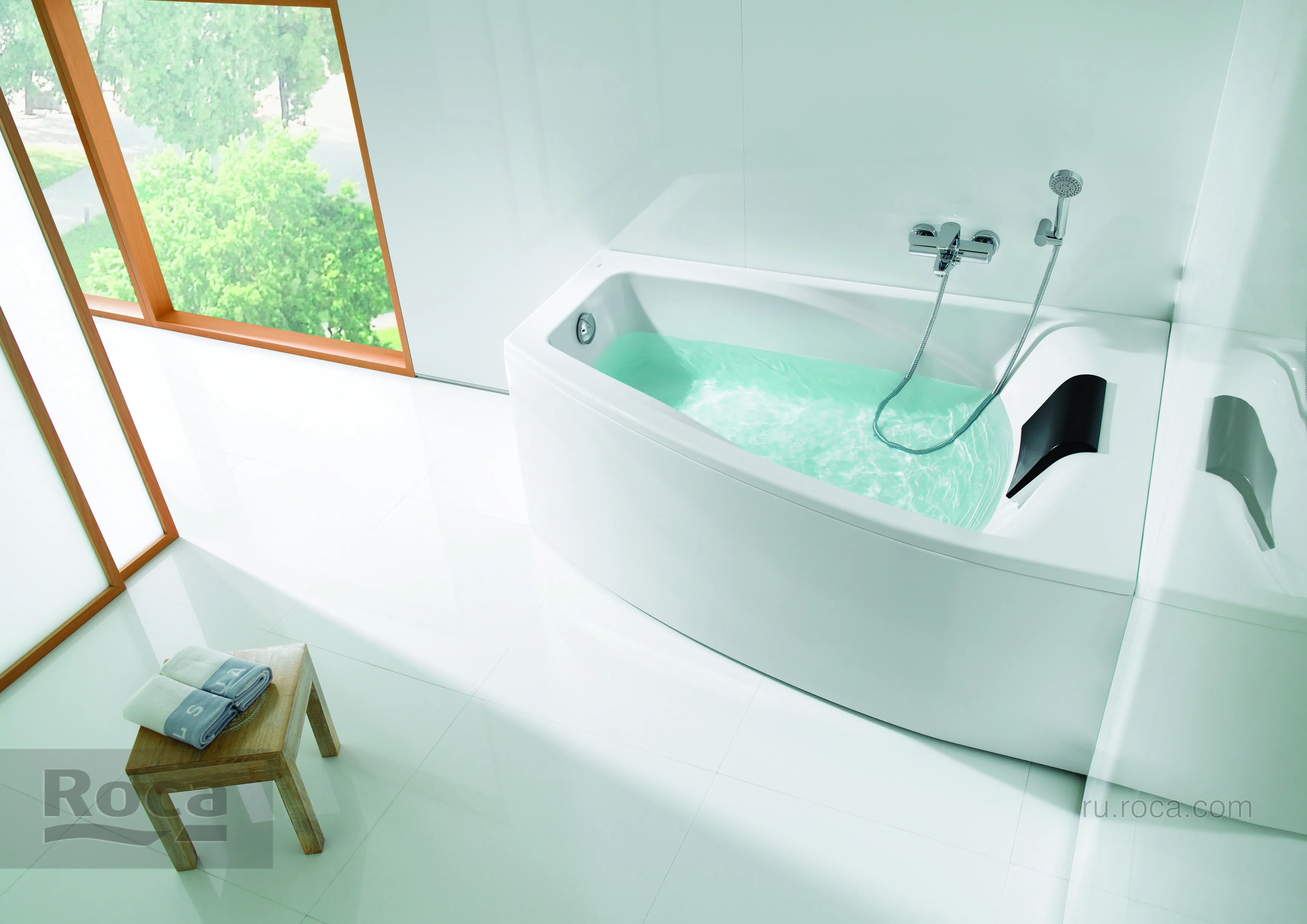 Ванна Roca Hall Angular 150х100 асимметричная левая белая ZRU9302864