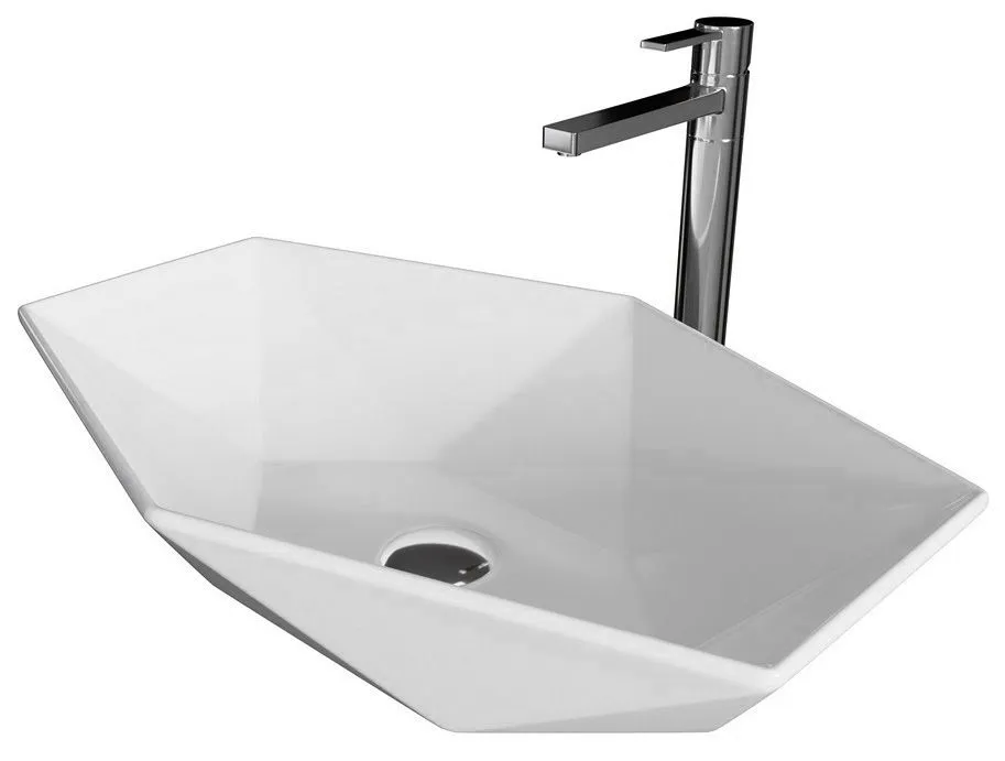 картинка Накладная раковина  Grossman GR-3030 60 * 41,5 белая от магазина сантехники CULTA