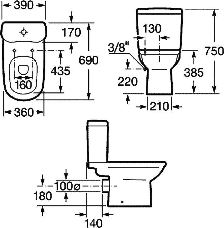 картинка Унитаз-компакт Roca Giralda c сидением SOFT CLOSE премиум класса